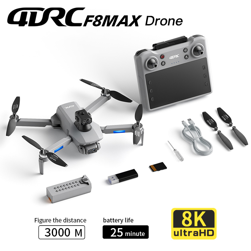 Jjrc Drone X12 - Drone GPS F8 MAX, caméra professionnelle