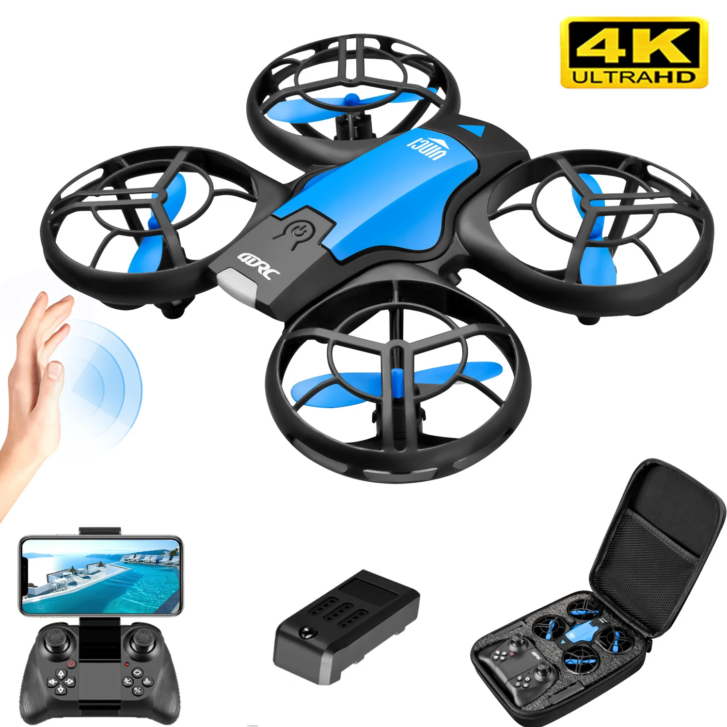 Nouveau mini drone V8 4K profe - Drone Ae Rc avis et prix