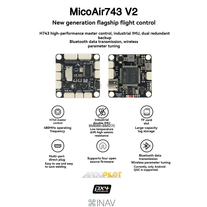 Contrôleur de vol MicoAir743 V - Drone Rc Leading avis et prix