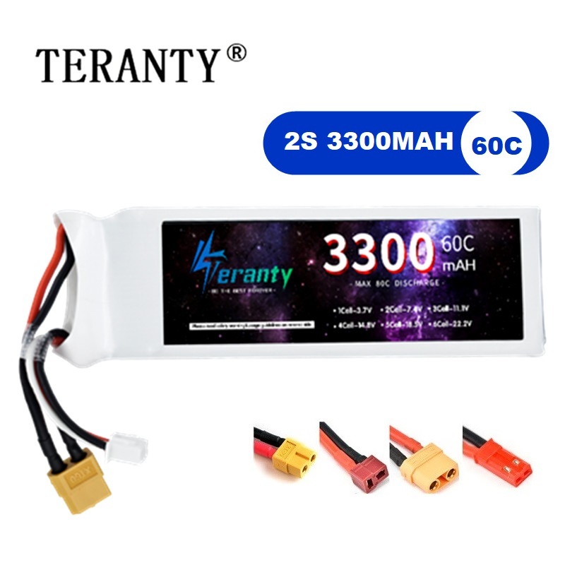 Batterie LiPo 2s 7.4V 3300mAh  - Drone Rc Leading avis et prix